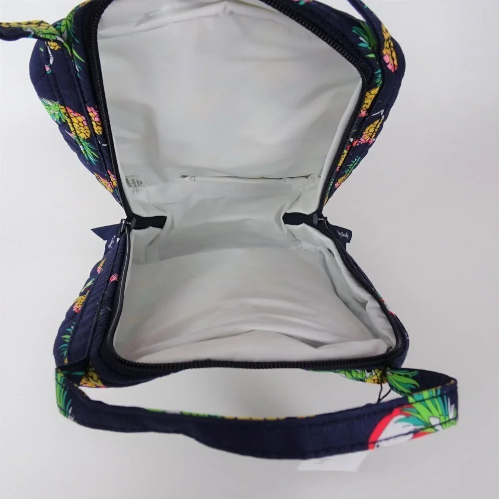 New Vera Bradley Lunch Bunch Bag Toucan Pineapple Tropical Print - Picture 6 of 7